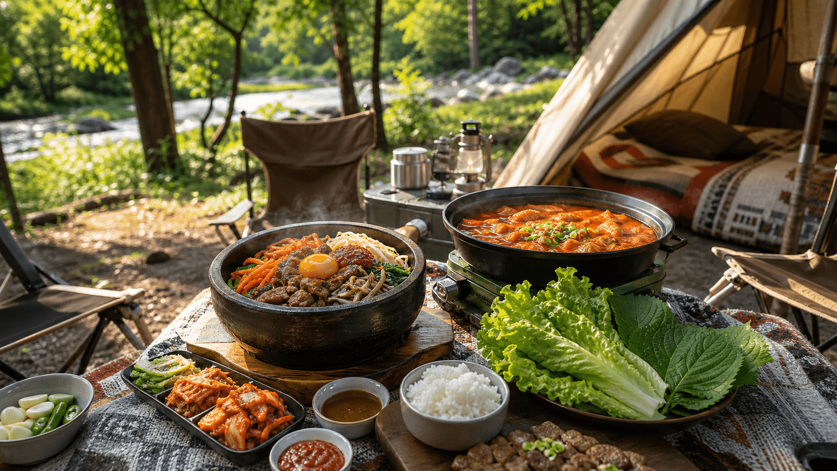 캠핑에서 쉽게 즐기는 트렌디 한식